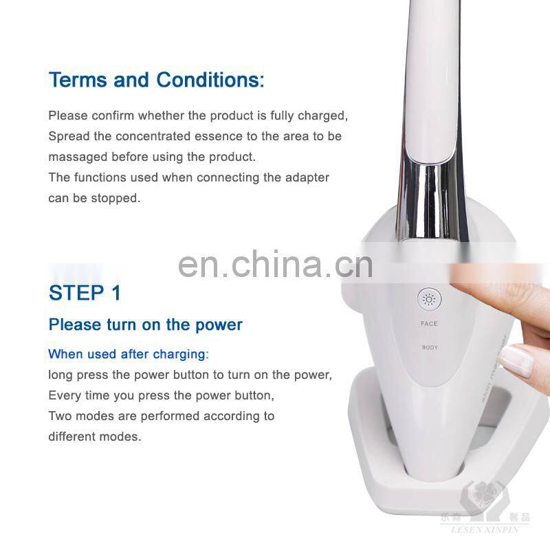 2018 Iron Ultrasound Skin Care Face Lifting Tool Firming Home Use Beauty Device