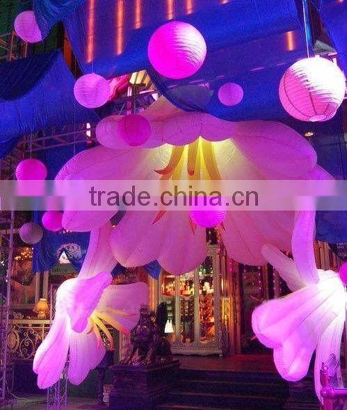 New design led inflatable pvc flowers for wedding,party,festivel decoration