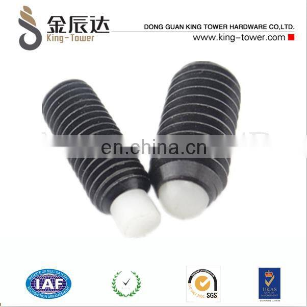 soft nylon tip round/square head spring set screw