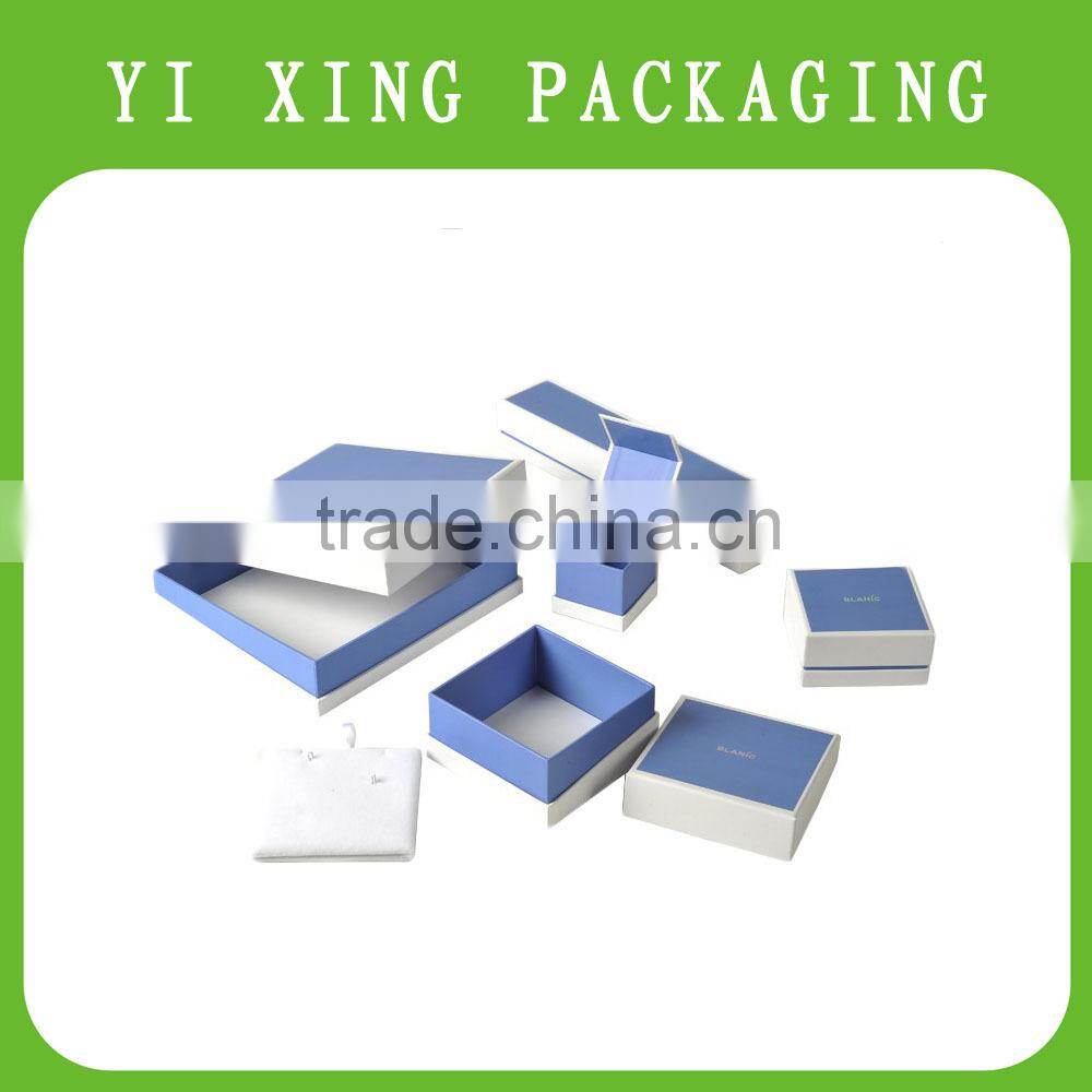 Custom defferent size jewelry box ,cardboard paper box with pad