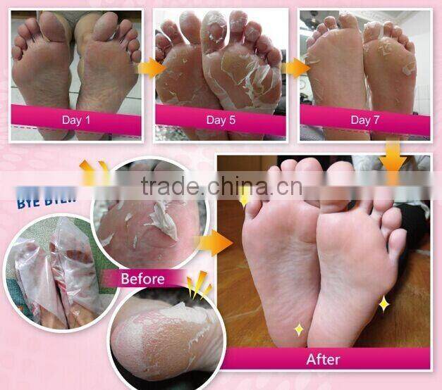 New Natural Silk Herble Collagen Soften Exfoliating Foot Mask