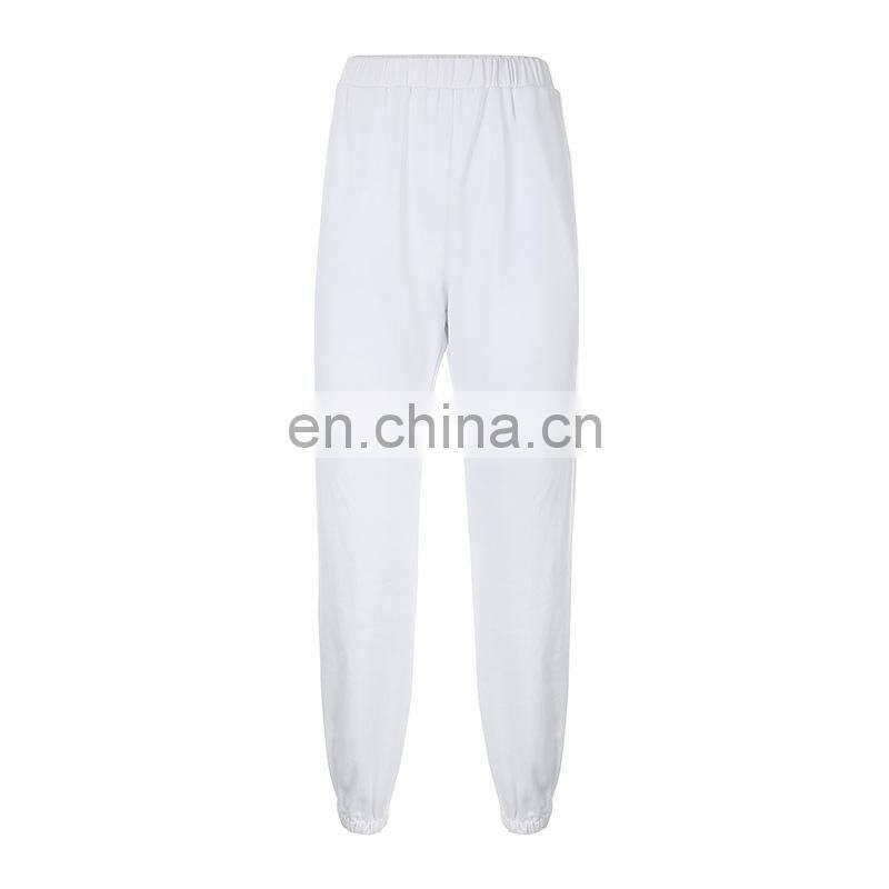 Europe and the United States 2021 foreign trade hot style women's clothing new trend basic earth color casual trousers trousers