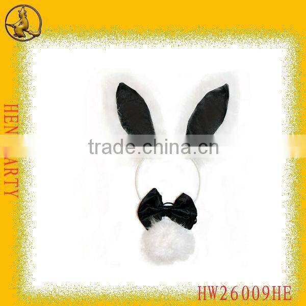 Satin Red Sexy Devil Horn Five Pieces Set For Hen Pary