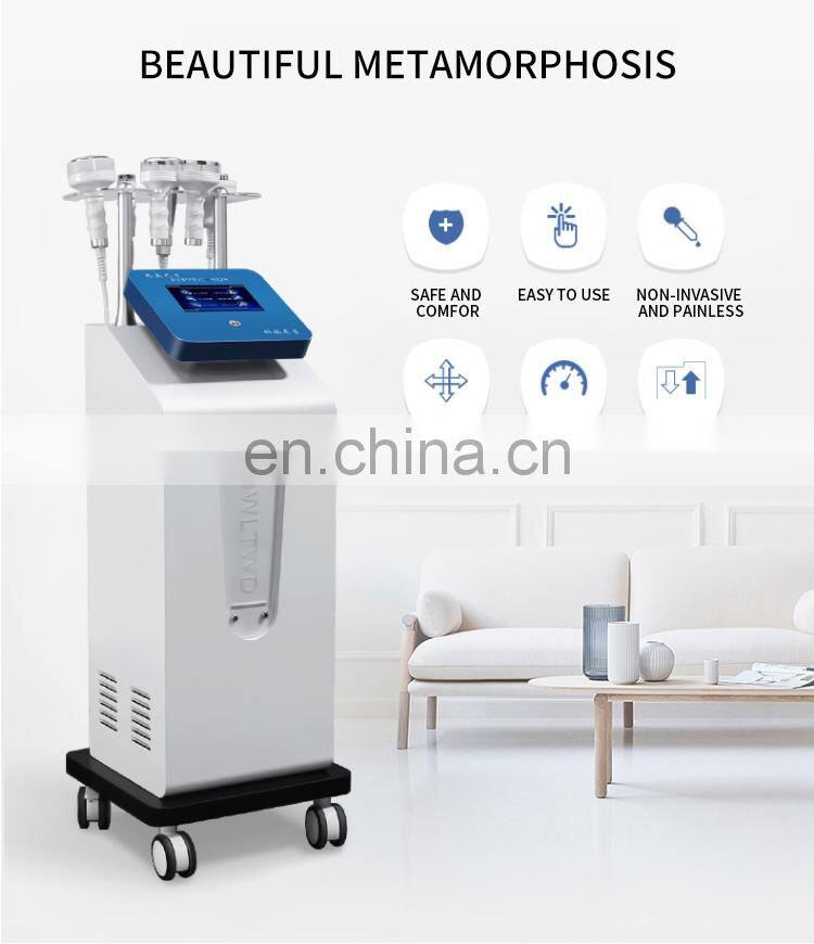 RF Vacuum Cavitation Magnetic Massage Body Shaping Instrument 5D Carving WL 12 Weight Loss Slimming Machine Dredge Meridian