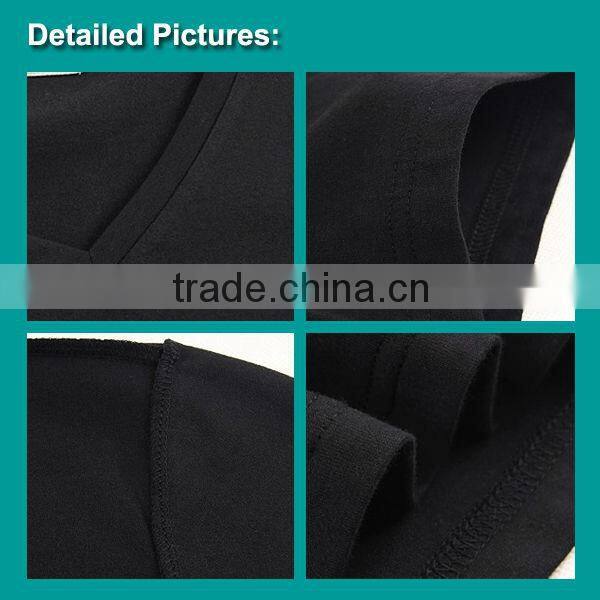 Good Quality 100% Soft Cotton V Shape Neck Tee Shirt with Double Pockets Fashion Design for Mens Branded Clothes Manufacturers