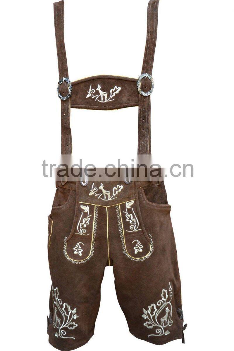 Damen Trachten Lederhose violett