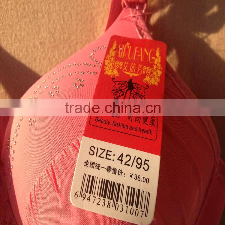 1.12USD Year 2015 Newest Design 36-42 D Cup Factory Sell High Quality Big Size Diamond Push Up Bras/Bra Models (gdwx293)