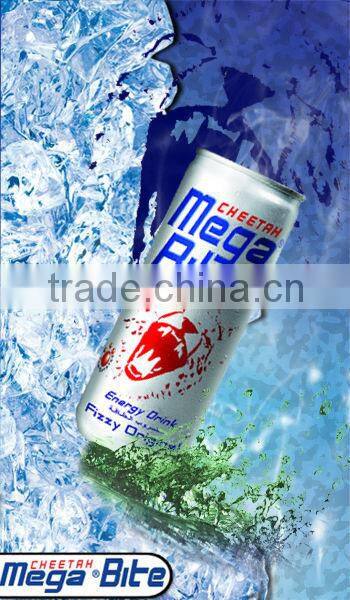 Cheetah Mega Bite Carbonated Energy Drink ( Fizzy Original )