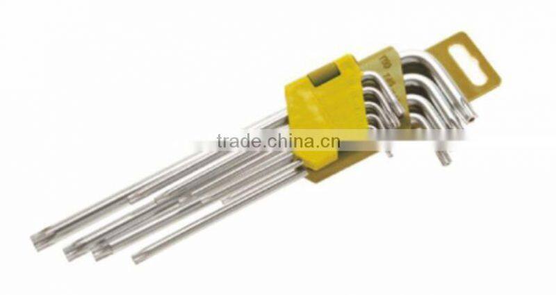 high quality 9pcs torx head hex wrench set