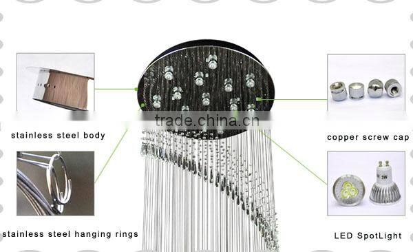 New design rock crystal chandelier pendants