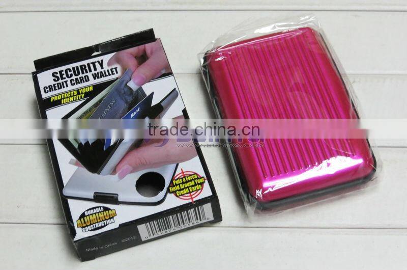 9 Colors Plated 11 X 8CM Waterproof Aluminium Credit Card Wallet