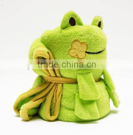 Toy with blanket Convenient foldable toy blanket for travel
