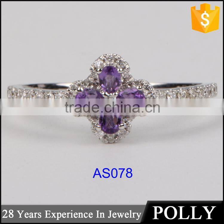 crystal ring jewelry manufactuers and white gold plating ring, fashion jewelry white gold ring