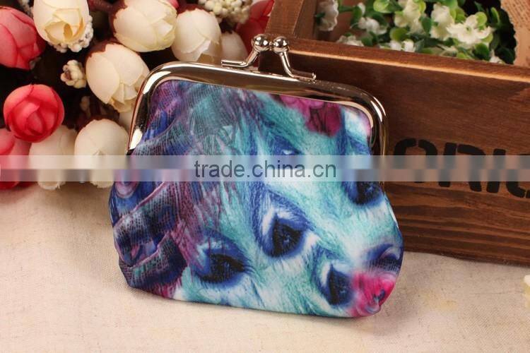 Fancy Custom Printed Snap Closure Coin Purse