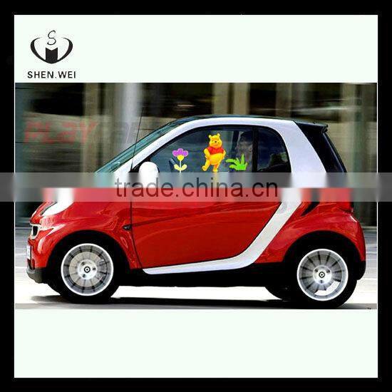 bear reusable electrostatic car stickers for window
