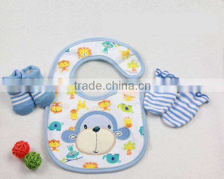 Factory Direct Sales baby hat bib Baby gift set newborn