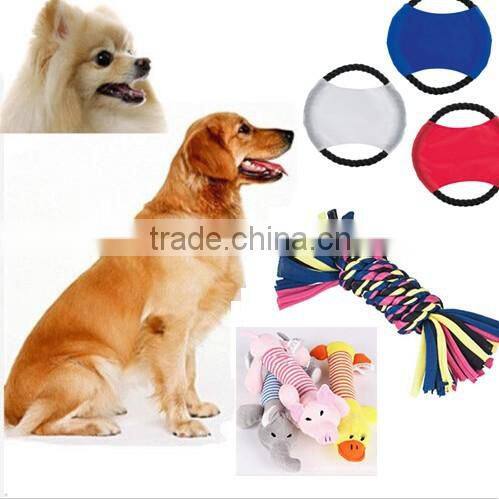 Small Pet Dog Flying Disc Tooth Resistant Training Fetch Toy Play Frisbee