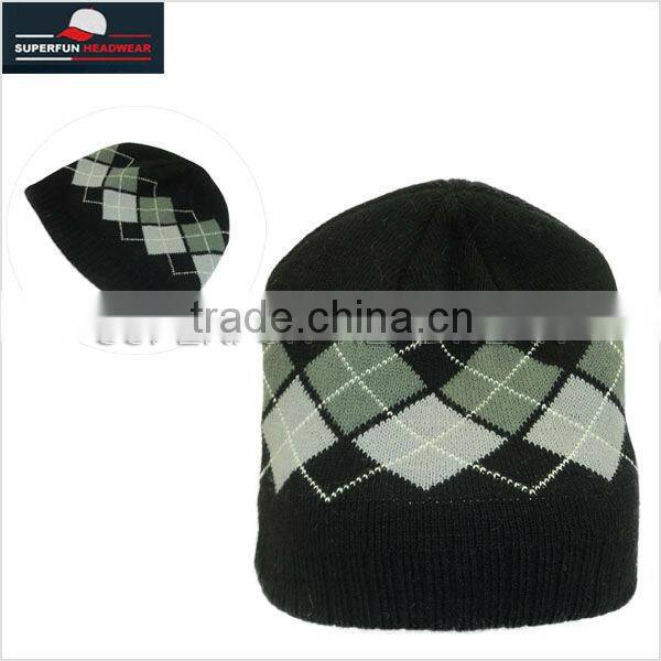 wholesale promotional acrylic knitted cap