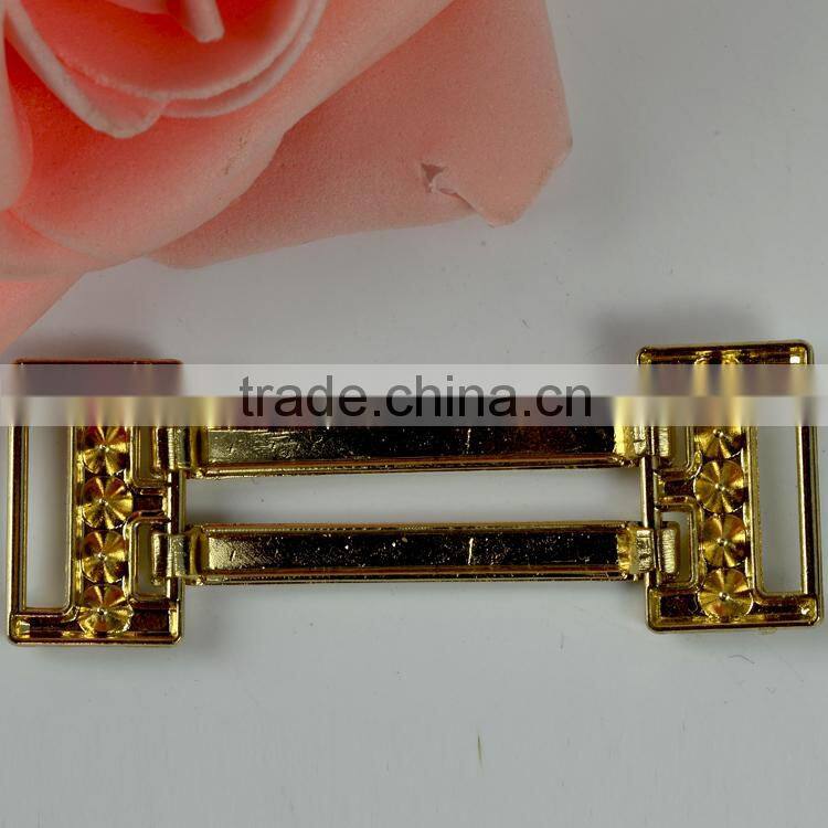 2015 fashion hat buckle, crystal rhinestone ribbon buckle for bikini Decoration