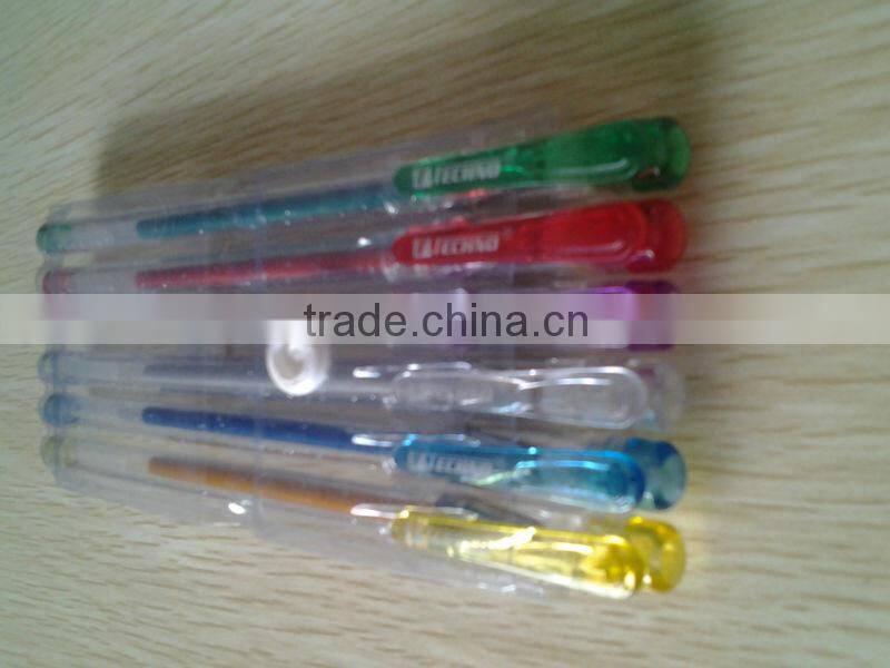 16 colors fruit scent glitter pen