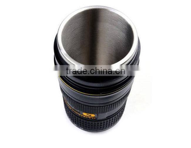 Elastic Black Lens mug/Lens cup 24-70mm for Nikon with Stainless steel liner