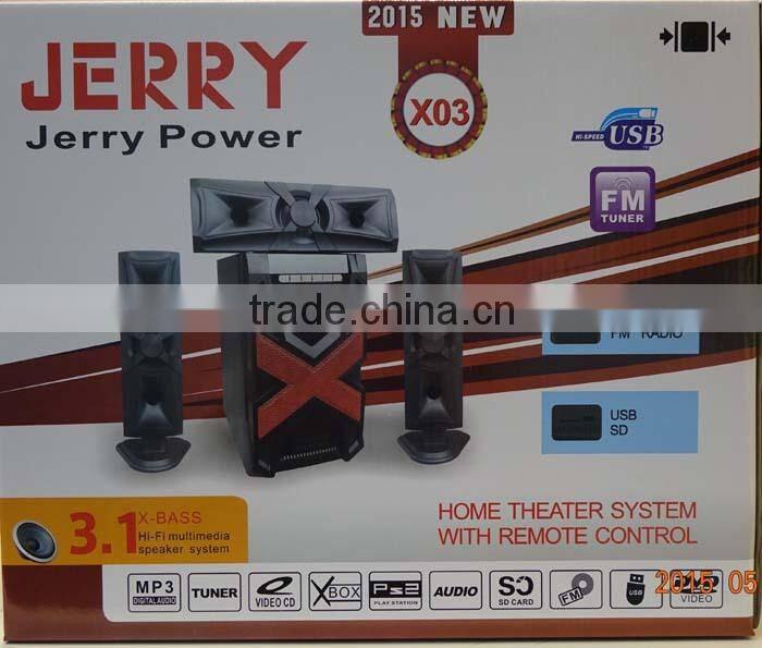 Home theater music system 3.1 multimedia speaker system