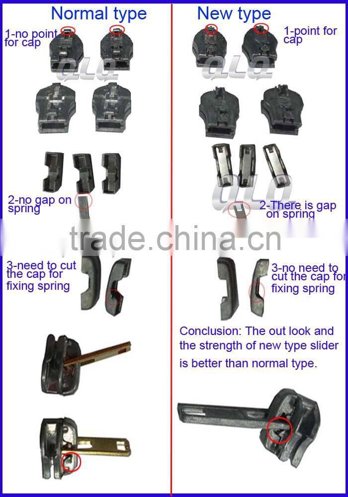 New type auto-lock zipper slider auto assembly machine