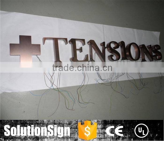 High quality 3d stainless steel signage letter sign