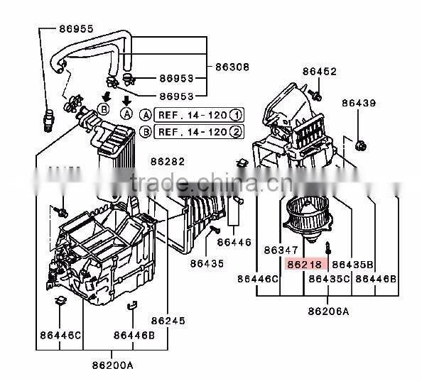 Heater Blower Fan & Motor Kit For Mitsubishi Pajero Montero V32 4G54 V43 6G72 V44 4D56 V45 6G74 V46 4M40 MB657229