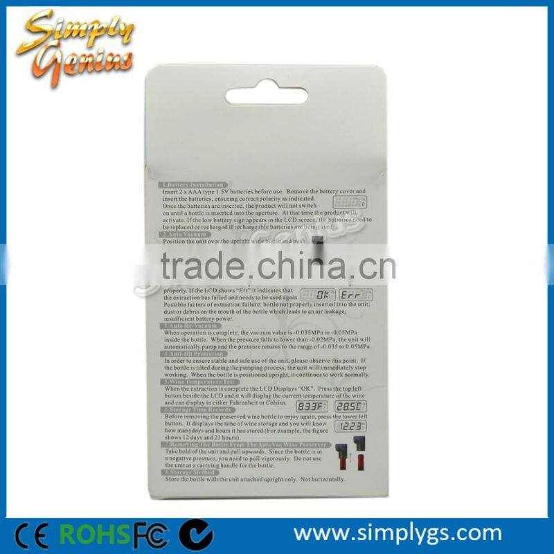 (Exclusive) Durable sealer wine cork fresh smart preserver