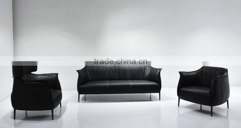 New Modern hot selling price cheap latest italian leather sofa design with kd iron legs