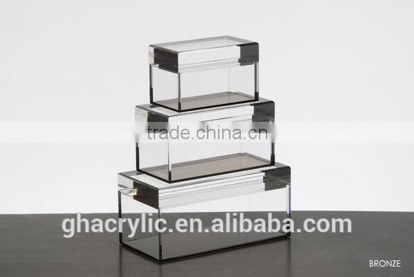 China factory supplier Clear Acrylic Box, High quality Clear acrylic box