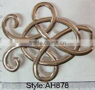 skull logo belt buckle heart shape joint buckle men clip metal buckle