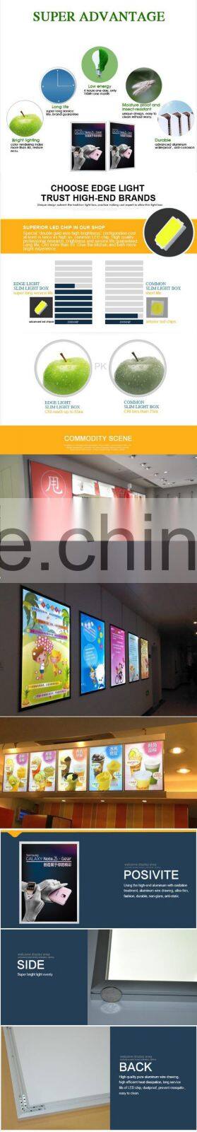 Edgelight AF2A-M1 mirror advertising light boxes china supplier
