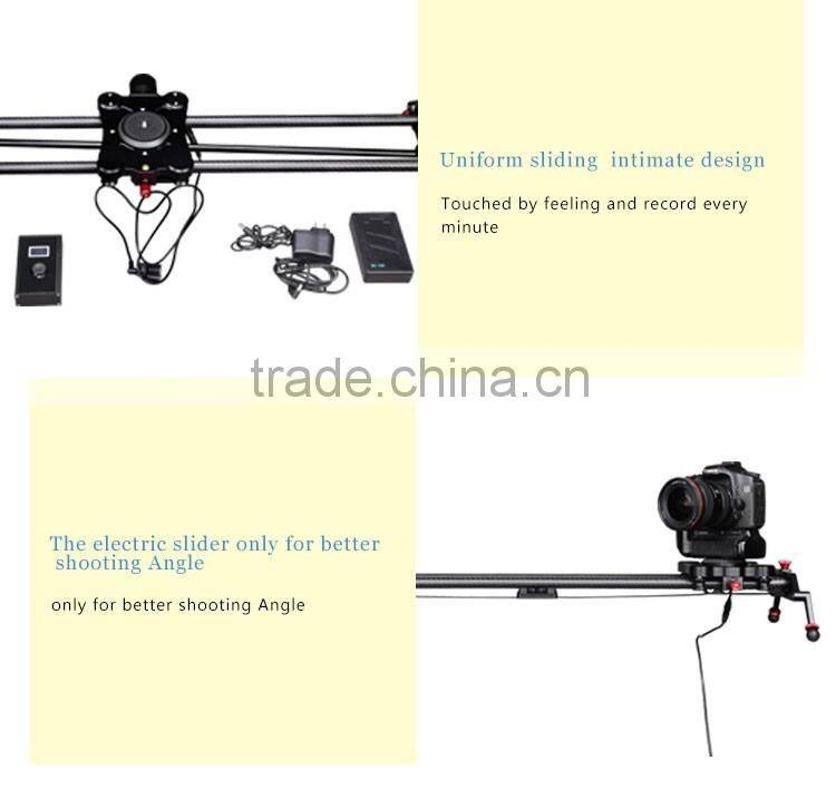 Carbon fiber wholesale motorized hot sale manufactory 120cm camera slider with time lapse function