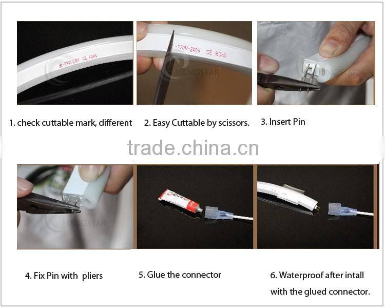 5M 300LEDs 24V 12V LED Neon Flex Digital Programmable RGB Neon LED Strip