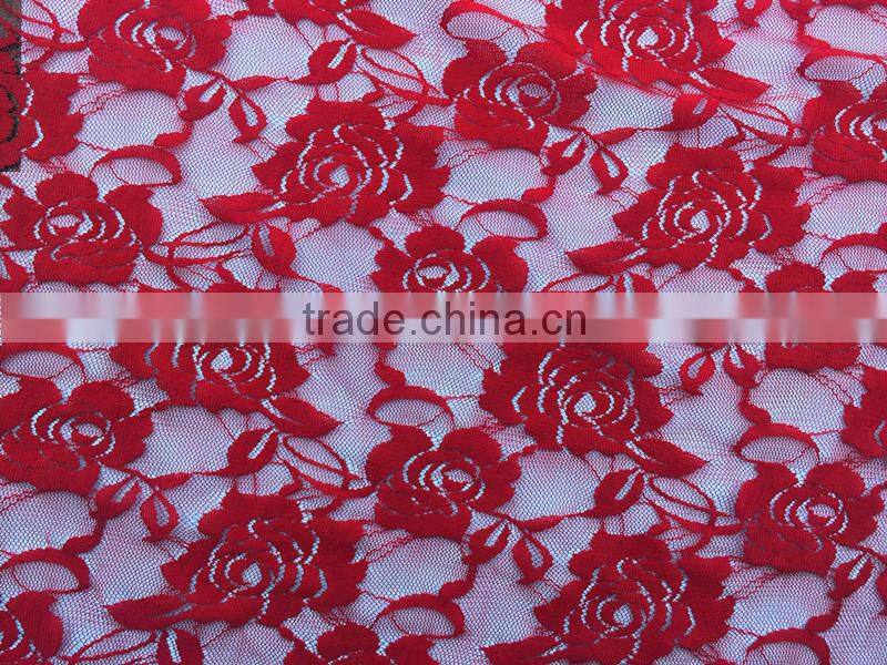 70%Nylon/30%spandex high stretch lace fabric for young lady