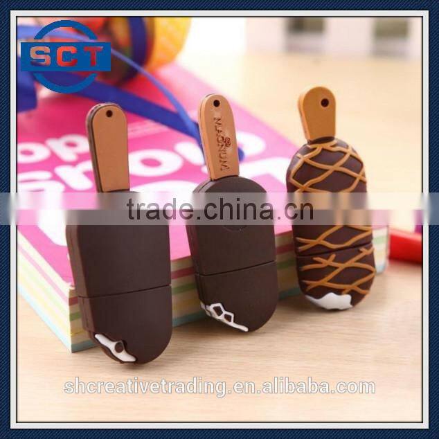 32GB/16GB/8GB Ice Cream Shape USB 2.0 High Speed Flash Drive U Disk Memory Stick USB Drive