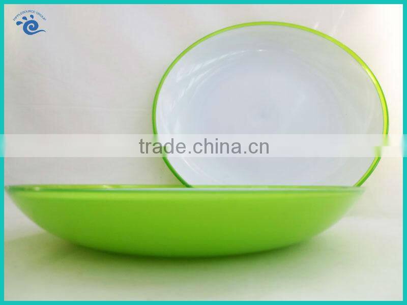 Fancy Colored Decorative Plastic Plates With Competitive Price