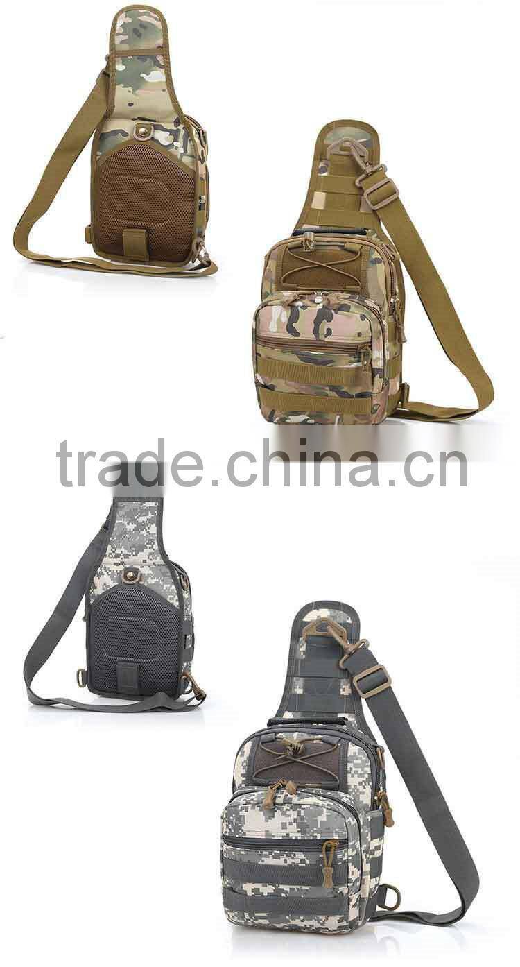 Outdoor tactical camo men shoulder waist bag