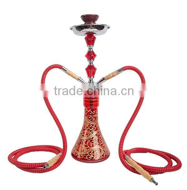 double pipes acrylic crystal glass hookah shisha