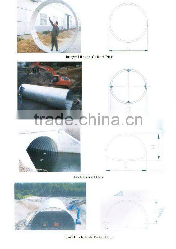 Low-Carbon Corrugated Steel Culvert Pipe