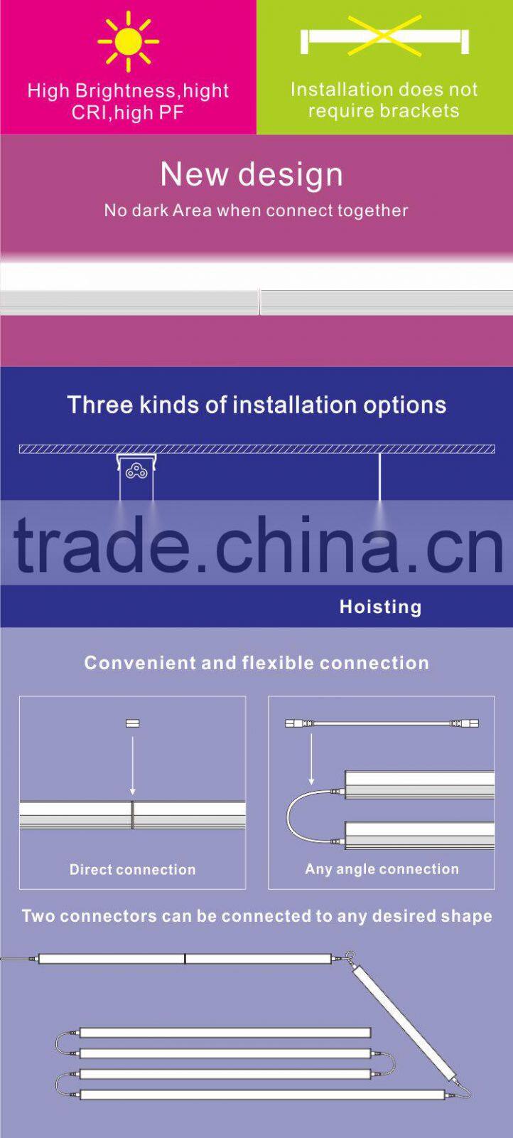 Cheap shipping cost 100lm/w t8 fitting led light tube 120cm warm light 2800-3200K