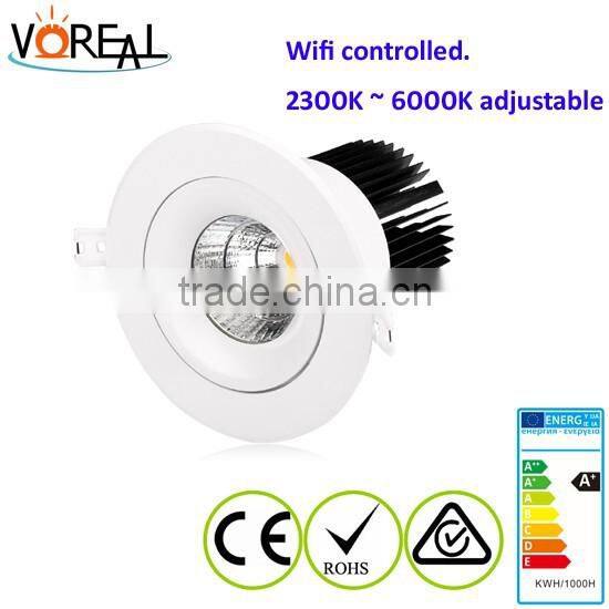 remote control led wifi downlight 12W 20W lamp led DOWNLIGHT light color change
