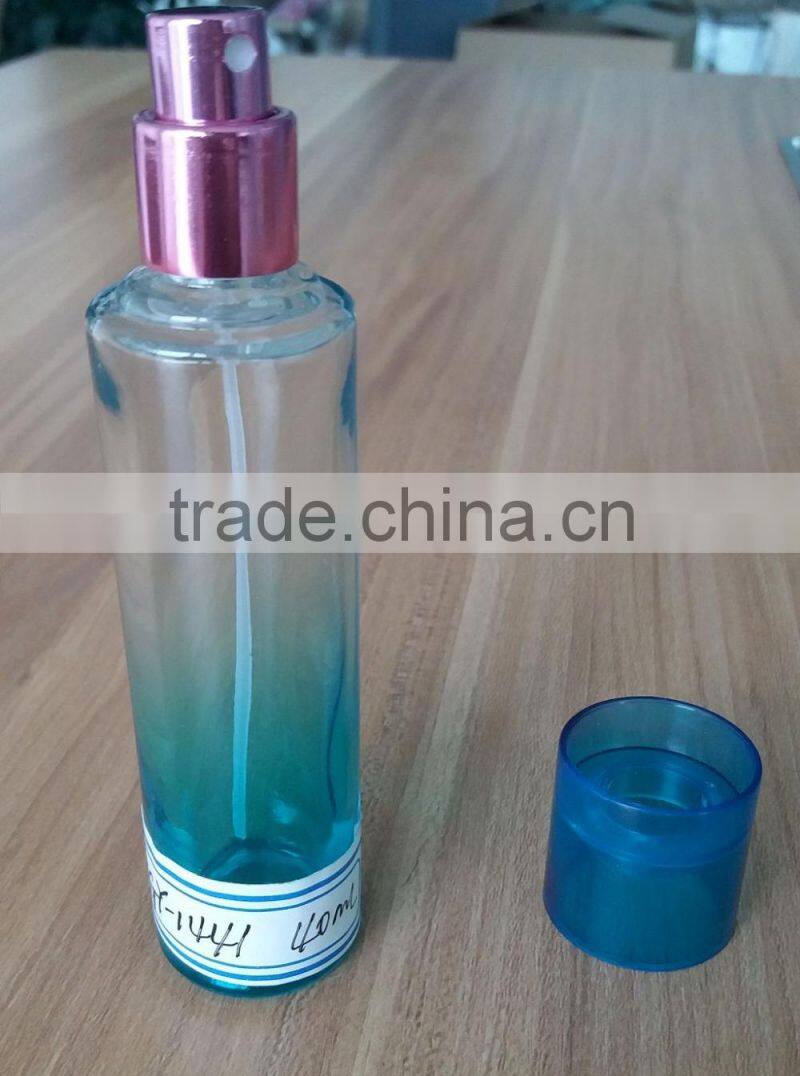 40ml begin color empty glass spray perfume bottles with high quality