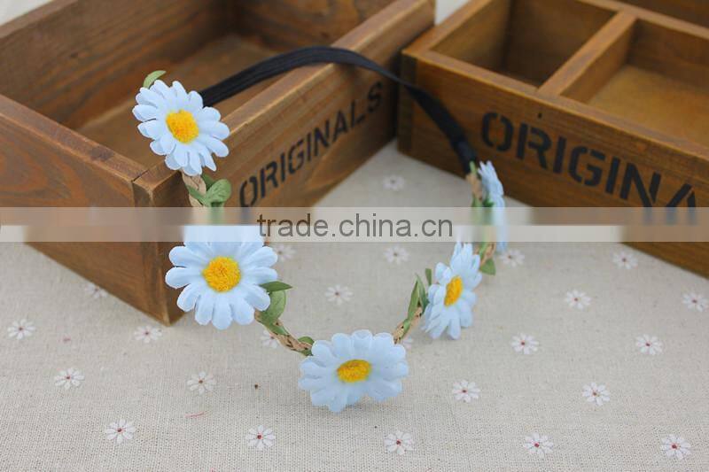 New fashion charming colorful flowers hairwrap Tokyo street style hairband
