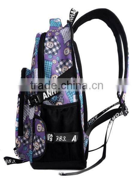 Custom 18 inch Canvas college bags with laptop pocket