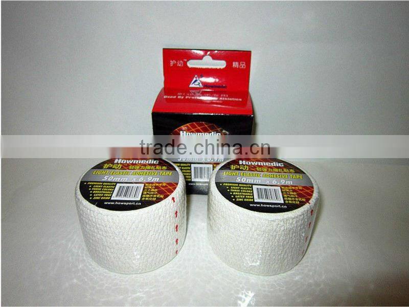( S )OEM service super fixation hand tearable light tear elastic adhesive bandage SPORTS Tapes 5cmx6.9m