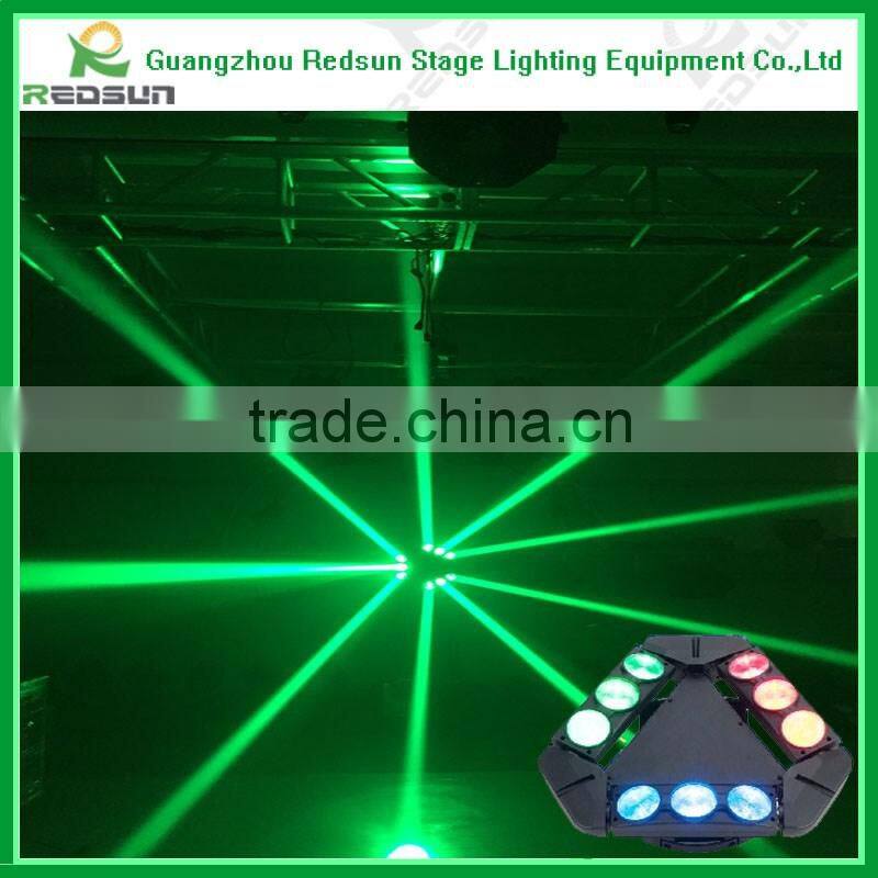 LED 3*3 spider light 8pcs*10w RGBW 4IN1profesional stage /party/club/party/christmas/house concert dj moving head spider light