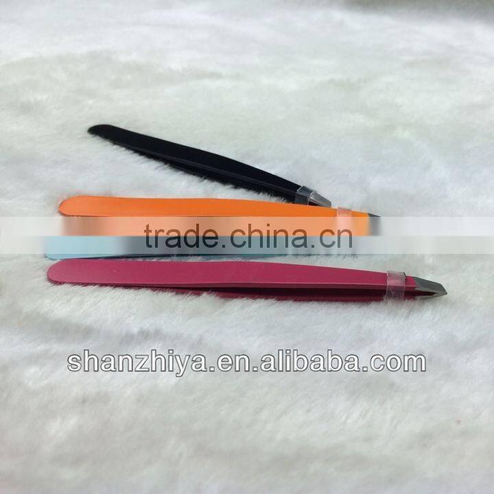 High quality promotion / advertising eyebrow tweezer with diamond